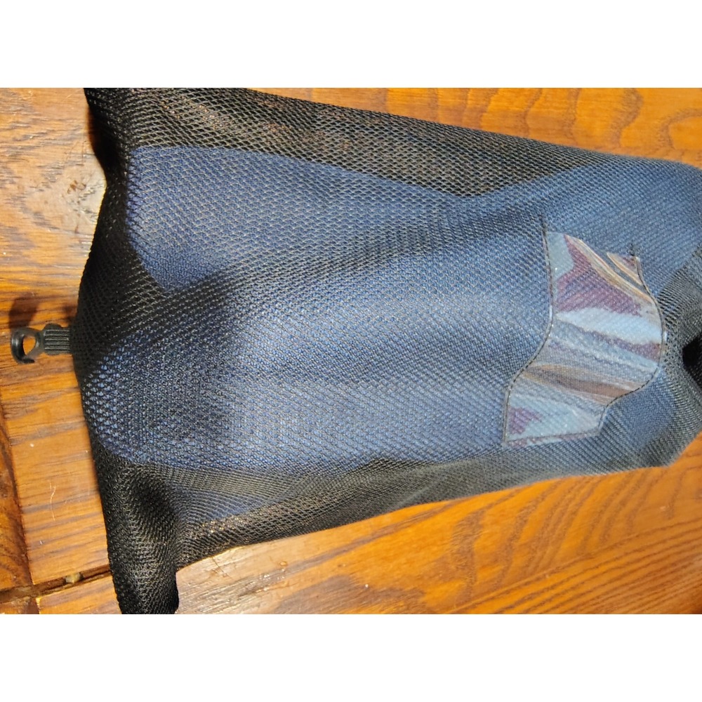 Blue Short Blade Swim Fins Training Flippers with Mesh Bag Size 35-36 3.5-4.5